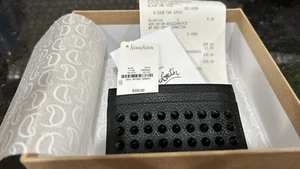 Christian LouboutinMen's Kios Spiked Leather Card Case - Picture 1 of 6