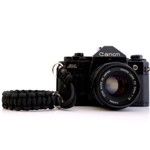 NEW CAMERA PARACORD HAND GRIP STRAP BLACK DSLR LEICA SONY CANON FUJI NIKON LEICA - Picture 1 of 9