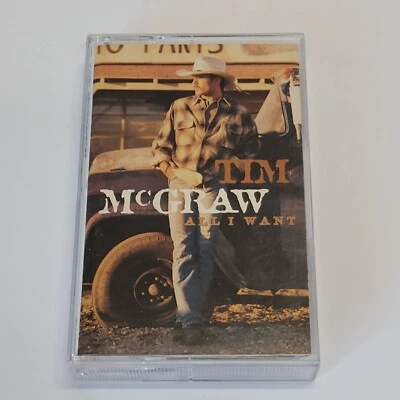 Tim McGraw All I Want Cassette Album 1995 Curb Records Country - Image 1 of 4
