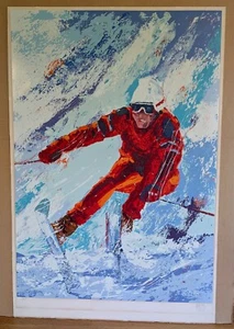 Mark King "Down Hill Skier" Hand Signed & Numbered Serigraph  47'' x 31-1/2" - Picture 1 of 16