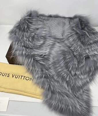 LOUIS VUITTON  Stole Fox Fur Shawl In Mint Condition - Image 1 of 4