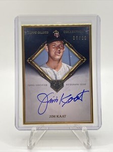 2023 Topps Gilded Collection Jim Kaat Gold Framed Hall of Famers Auto  Onyx /10