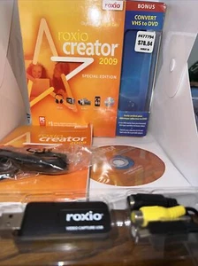 Roxio Creator 2009 Special Edition w/ Convert VHS to DVD- NEW OPEN Complete - Picture 1 of 6