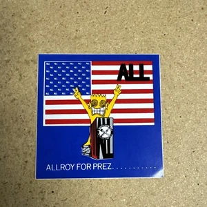 VINTAGE / UNUSED ALL ALLROY For Prez STICKER / POP PUNK DECENDENT - Picture 1 of 2