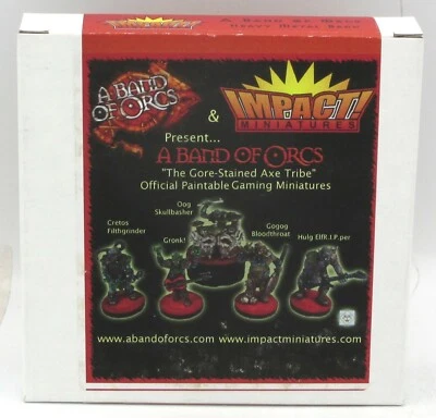 Impact Miniatures EO-ABOO A Band of Orcs Gore-Stained Axe Tribe Heavy Metal Band - Image 1 of 4
