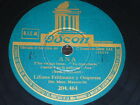 Italia 78 Rpm Record Odeon Liliana Feldmann Orquesta Ana Film / Non Avevo Che Te