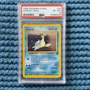 1999 Pokemon Fossil Lapras Holo PSA 6 10/62 - Picture 1 of 2