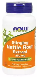 NOW Nettle Root Extract 250mg, 90 Veg Capsules, Supports Prostate Health - Picture 1 of 2