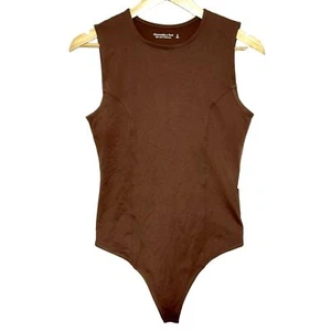 NUEVO Body sin mangas marrón Abercrombie & Fitch suave A&F para mujer talla M - Imagen 1 de 7