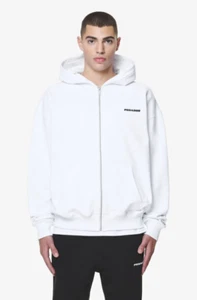 Chaqueta deportiva de gran tamaño con logotipo PEGADOR cremallera blanca negra goma talla S - Imagen 1 de 3