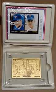 Highland Mint Nolan Ryan 1993 Pinnacle Now & Then Bronze Card w COA - Picture 1 of 7