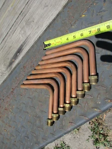 8 NEW PLUMBING 7-inch Length, 1/2" Copper Stub Out Elbow - Picture 1 of 2