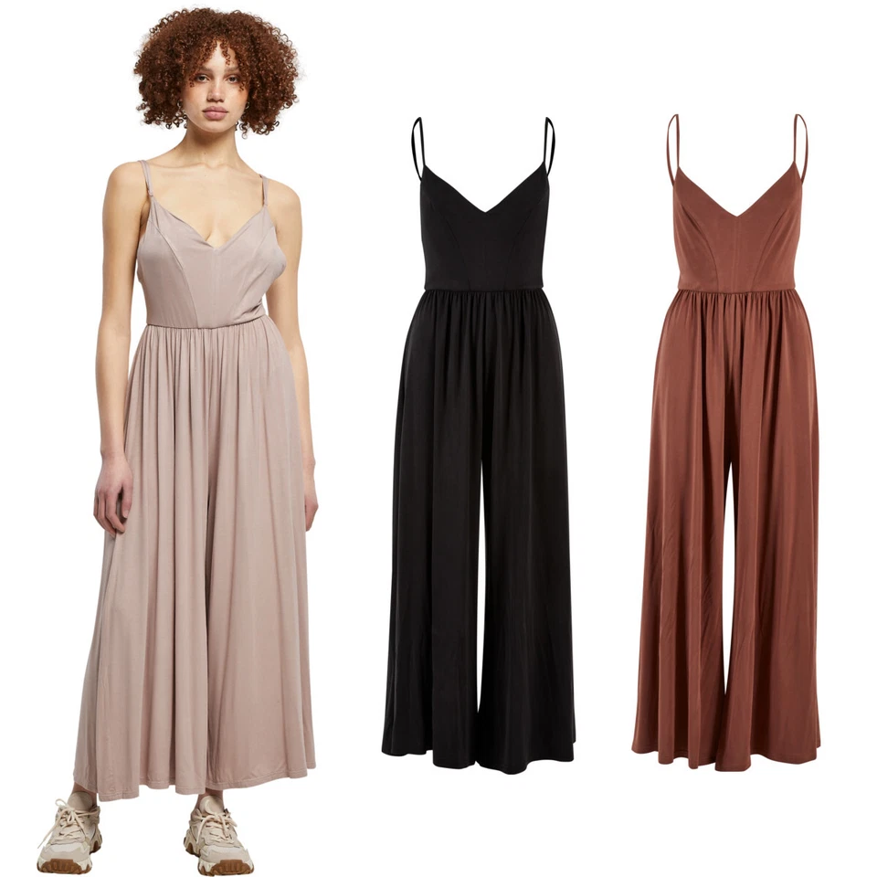 Urban Classics Ladies Modal Spaghetti Jumpsuit Damen Einteiler Loose Fit Fashion - Bild 1 von 1