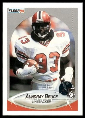 1990 Fleer #371 Aundray Bruce - Atlanta Falcons - Image 1 of 2