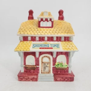 Tarro de galletas de cerámica Schmid Shining Time Station 1994 raro motor Thomas the Tank - Imagen 1 de 6