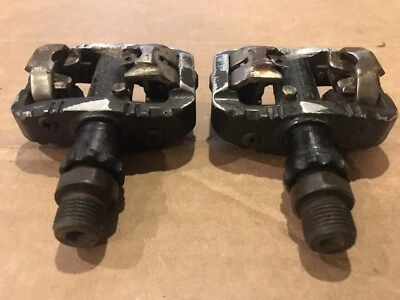 Set Of Shimano SPD Clipless Pedals / 9/16” Chromo Spindles For 3 Piece Cranks - Image 1 of 4