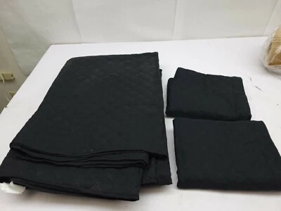 3-Piece Quilt Set King Size Black U3K - Image 1 of 4
