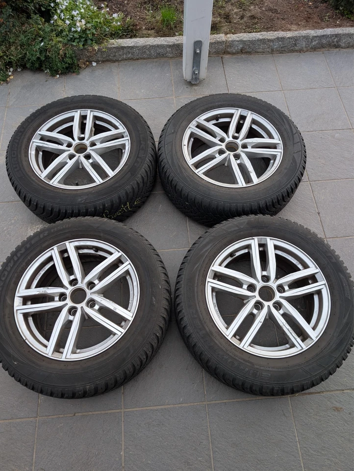Winterkomplettradsatz Alu. VW  KBA 50233 6,5Jx16H2 ET41 LK5X112 215/60R16 99H - Bild 1 von 4