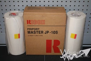 2 Genuine Ricoh JP-10S 893023 Master Rolls For DX3340 DX3343 JP1030 Duplicators - Afbeelding 1 van 2