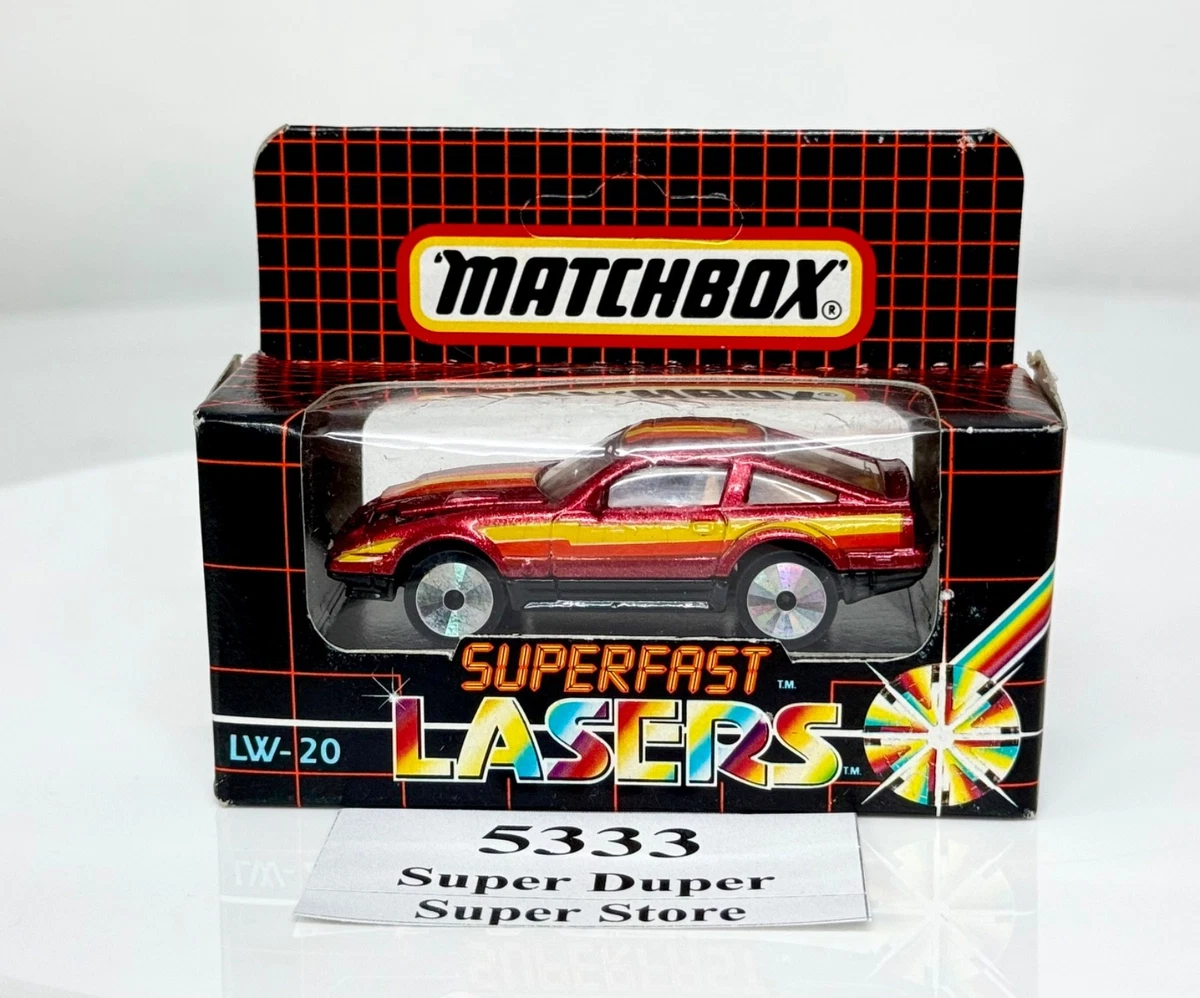 マッチボックス スーパーファスト　セット 1985 Matchbox Superfast SF21 300 ZX Red Base, Slight bend on Card