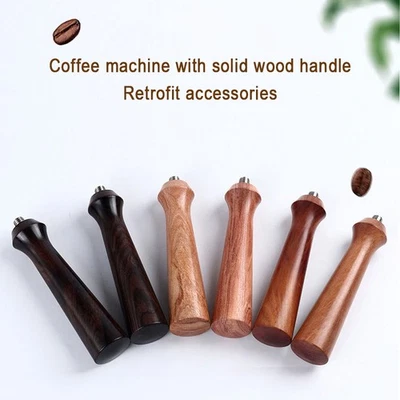 Espresso Coffee Makers Wood M10 Thread Wooden Handle Part for Portafilter - Image 1 of 4