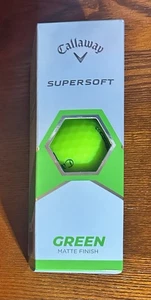 CALLAWAY Supersoft Matte Green Golf Balls 3 Pack Super Straight/Long - Picture 1 of 2