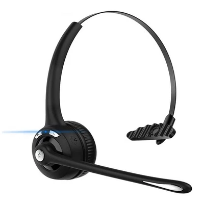 Cuffie auricolari Bluetooth wireless mono operatore call center telefono cuffia - Immagine 1 di 4