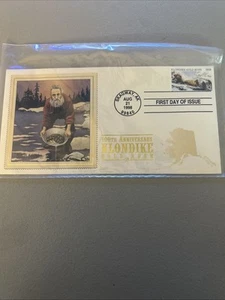 First Day Of Issue 100th Anniversary Klondike Gold Rush - Picture 1 of 6