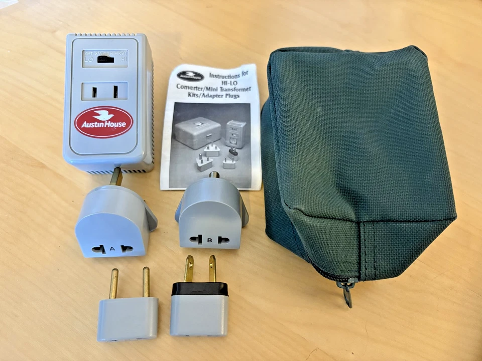 Juego de adaptadores convertidor de corriente internacional Europa Asia Australia 1875w con estuche Foto 1 de 1