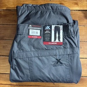 Zeroxposur Snow Pants Men XL Grey Cargo Pocket Fleece Snowboard Ski $90 NEW - Picture 1 of 11
