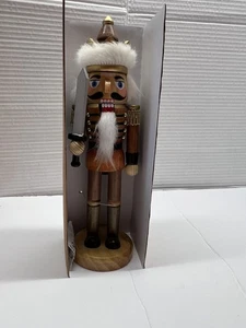 Nutcracker Ballet Gifts Collectable Gold Nutcracker With Crown And Sword - Picture 1 of 12