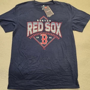 Boston Red Sox Fanatics Mens Large Shirt Navy Blue New With Tags Baseball Read - Picture 1 of 11
