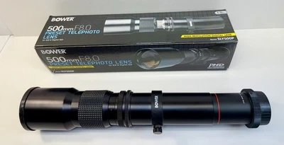 Bower 500mm f/8.0 Preset Telephoto Lens with Series 1 Vivitar 2x Converter - Image 1 of 4