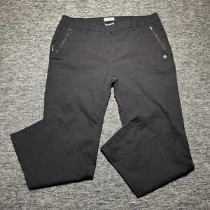 Craghoppers Prostretch Trousers Womens UK16 Black Cargo Hiking Walking Outdoor - Picture 1 of 9