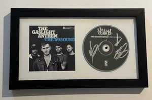 THE GASLIGHT ANTHEM FULL BAND SIGNED THE ‘59 SOUND CD FRAMED BRIAN FALLON COA - Picture 1 of 2