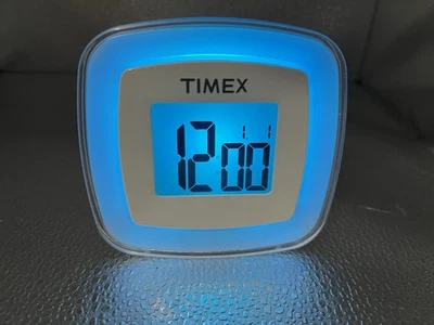 Timex Travel Dual Alarm Color Changing Travel Portable Compact Battery Powered - Image 1 of 4