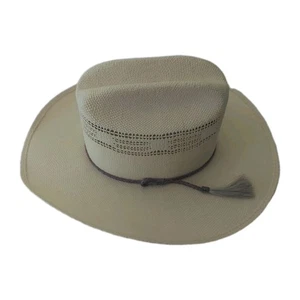 Rodeo King Bangora Burlap Cowboy Hat Size 7 3/8 Arizona Hatters Tucson Made USA - Picture 1 of 12