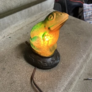 Vintage Frog Lamp/nightlight Tested See Pictures - Picture 1 of 5