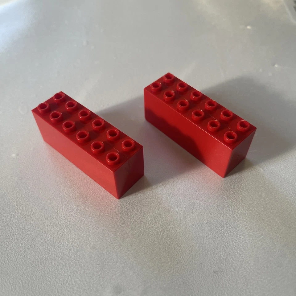 LEGO Piece #73090a RED 2 x 6 x 2 Weighted Brick | Lot Of 2 | Free Shipping!!! - Image 1 of 4