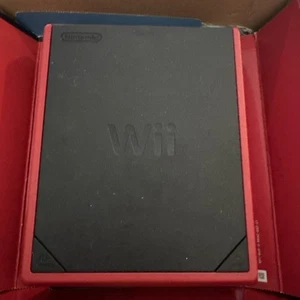 Red Nintendo Wii Mini Console Bundle Complete with Remote, Nunchuck, all Cords. - Picture 1 of 6