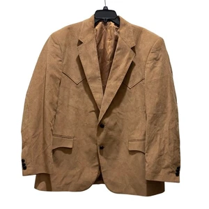 Circle S Herren Lubbock Western Sport Mantel Blazer Cord Hellbraun Größe 50R Ranch Neu mit Etikett - Bild 1 von 6