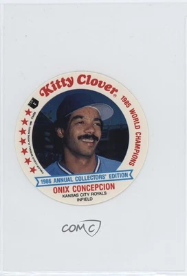 1986 KAS Snack Time Kansas City Royals Discs Onix Concepcion #5 - Image 1 of 2