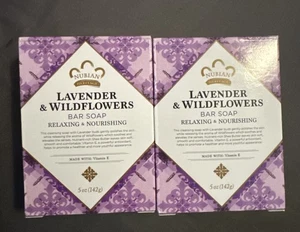 Barra de jabón Nubian Heritage, lavanda y flores silvestres, 5 OZ (juego de 2) - Imagen 1 de 4