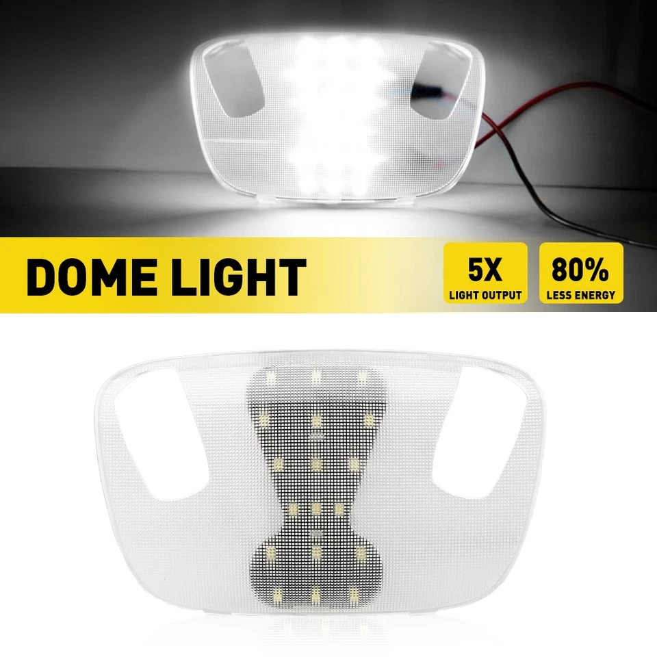 Luz LED domo interior transparente para Ford F-250 350 450 550 Super Duty 1999-07 EOA Foto 1 de 4