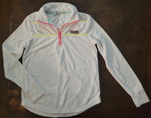 Vineyard Vines Pullover Jacke Damen klein weiß 1/4 Reißverschluss Frottee Stoff - Bild 1 von 10