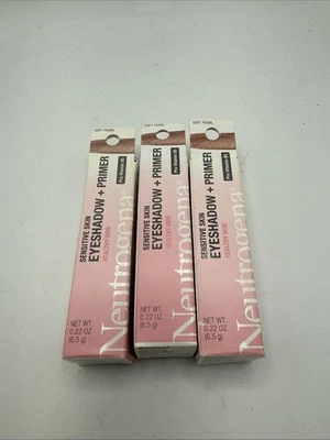 3 Neutrogena Sensitive Skin Eyeshadow + Primer Soft Pearl Pro-Vitamin B5 .22 oz - Image 1 of 2