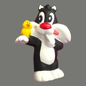 Vintage 2003 Fisher Price Baby Looney Tunes Baby Sylvester Tweety Vogel Gummispielzeug - Bild 1 von 3