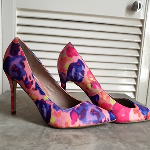 Dorothy Perkins Zapatos de Tacón Alto Stiletto Rosa Caliente Guiño Talla 4 EUR 37 - Imagen 1 de 10