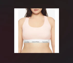 Calvin Klein Women's Modern Cotton Unlined Wireless Bralette Bra Pink Plus 3X - Picture 1 of 1