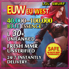 EUW 🥇 League of Legends Prime 350RP 🥇 Smurf 40K 50K 60K 70K 80K BE Unranked